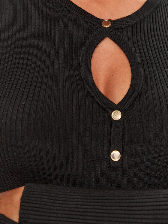 Morgan Morgan Пуловер 232-MATEO Черен Slim Fit