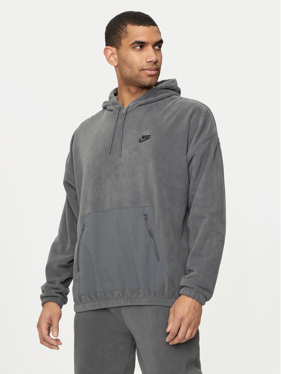 Nike Nike Fleecová mikina FB8388 Šedá Oversize