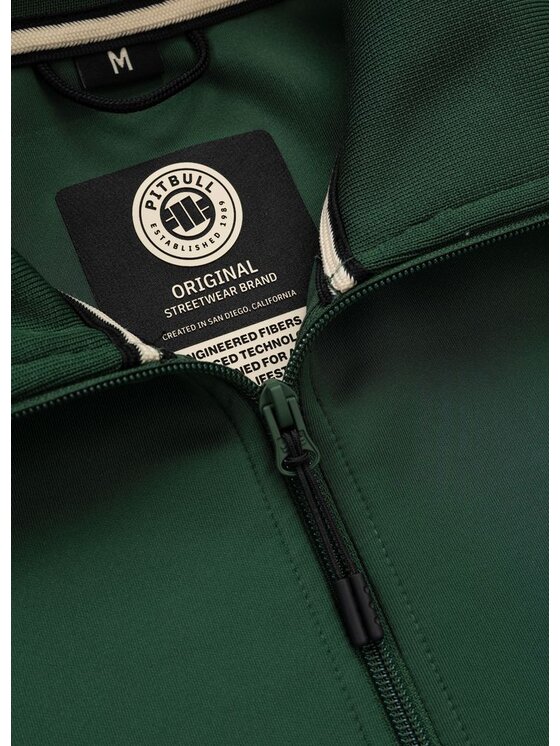 PITBULL PITBULL Bluza Oldschool SMALL LOGO Zielony Regular Fit