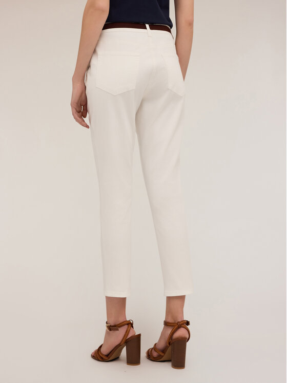Motivi Motivi Pantaloni di tessuto P738Q003910N011 Bianco Regular Fit