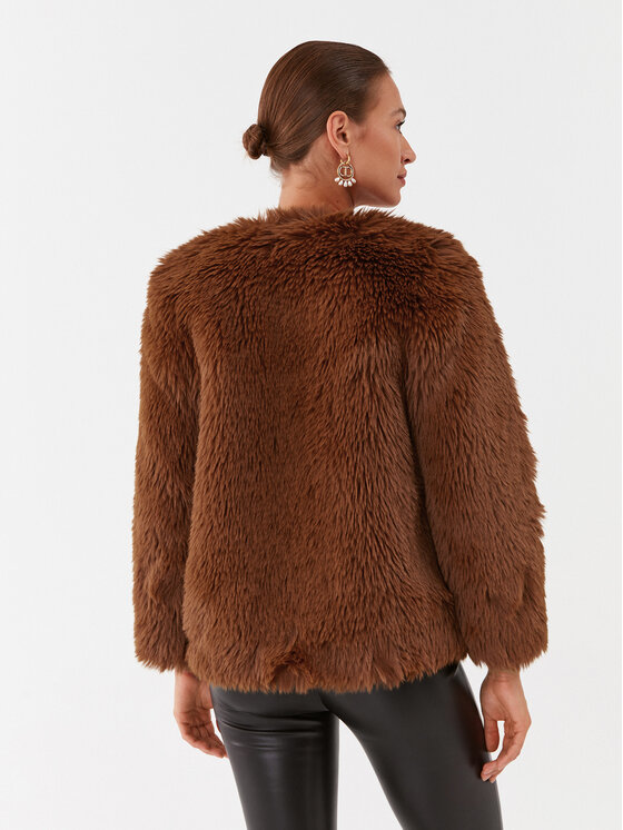 TWINSET TWINSET Шуба 232TP2301 Коричневий Slim Fit