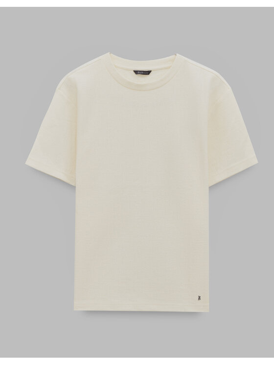 Borgio Borgio T-Shirt jacurso Écru Classic Fit