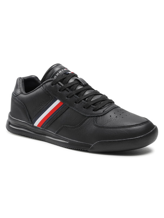 Tommy Hilfiger Tommy Hilfiger Snīkeri Lightweight Leather Sneaker Flag FM0FM03471 Melns
