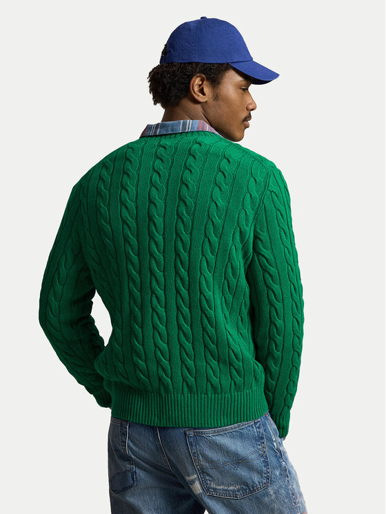Polo Ralph Lauren Polo Ralph Lauren Пуловер 710775885552 Тъмнозелен Regular Fit