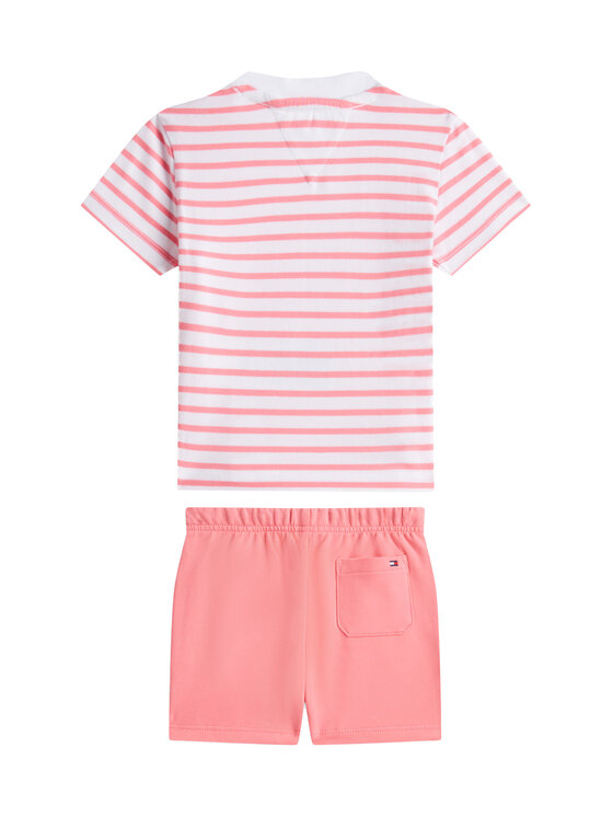 Tommy Hilfiger Tommy Hilfiger Sada T-shirt a šortky Essential KN0KN02379 Růžová Regular Fit