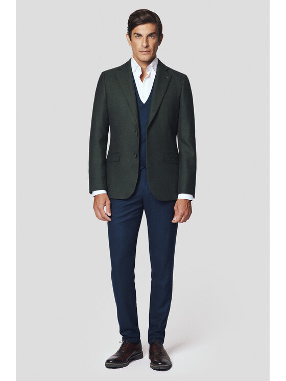 Lancerto Lancerto Marynarka Akron MA073224000011 Zielony Slim Fit