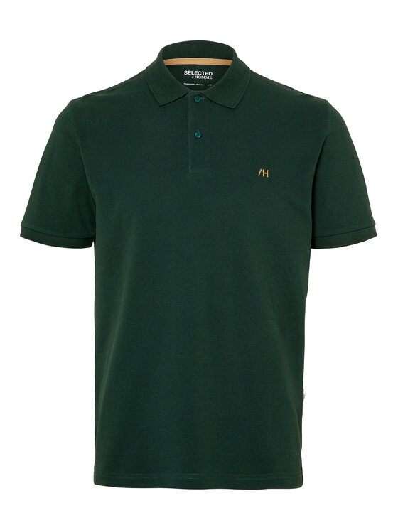 Selected Homme Selected Homme Polo 16087839 Zaļš Regular Fit