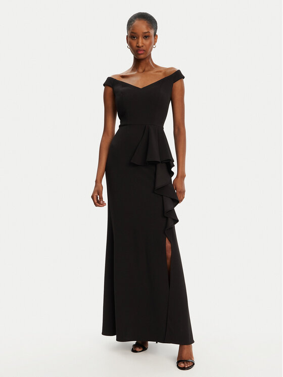 Rinascimento Rinascimento Rochie de seară CFC0122859003 Negru Regular Fit