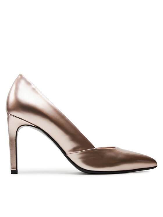 Pantofi cu toc subțire Calvin Klein Heel Pump 90 Pearl HW0HW02027 Crystal Gray VBR