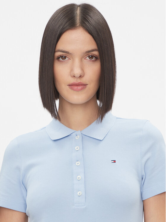 Tommy Hilfiger Tommy Hilfiger Každodenné šaty 1985 WW0WW37853 Modrá Slim Fit