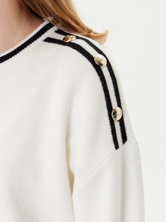 Liu Jo Liu Jo Pullover TF5230 MS59L Écru Regular Fit