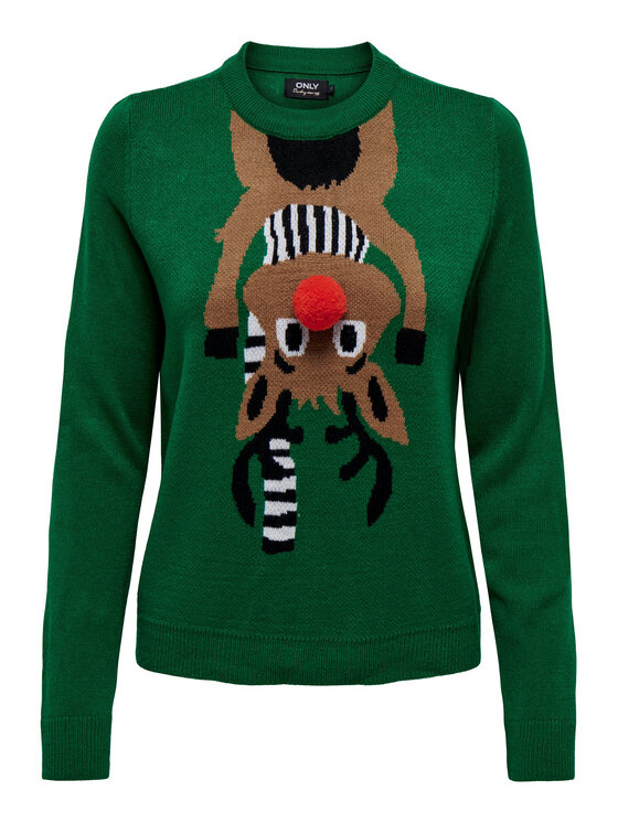ONLY ONLY Maglione 15302956 Verde Regular Fit