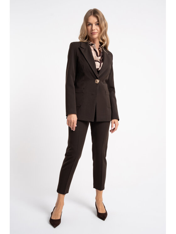 CLICK CLICK Σακάκι 70-999 Σκούρο καφέ Regular Fit