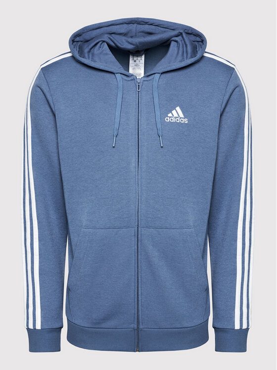 adidas Džemperis Essentials French Terry 3-Stripes GK9035 Mėlyna Regular  Fit • Modivo.lt