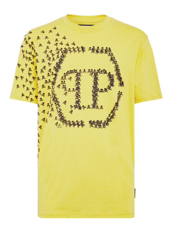 PHILIPP PLEIN PHILIPP PLEIN Tričko 171 Žltá Regular Fit