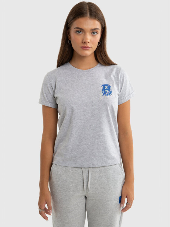 BIG STAR BIG STAR T-Shirt LETTERETKA_901_150 Szary Classic Fit