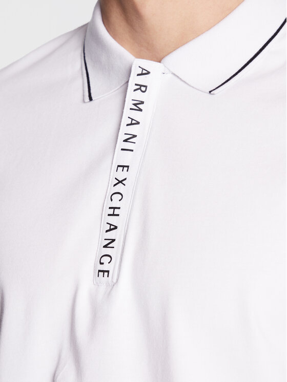 Armani Exchange Armani Exchange Poloshirt 8NZF71 ZJH2Z 1100 Weiß Regular Fit