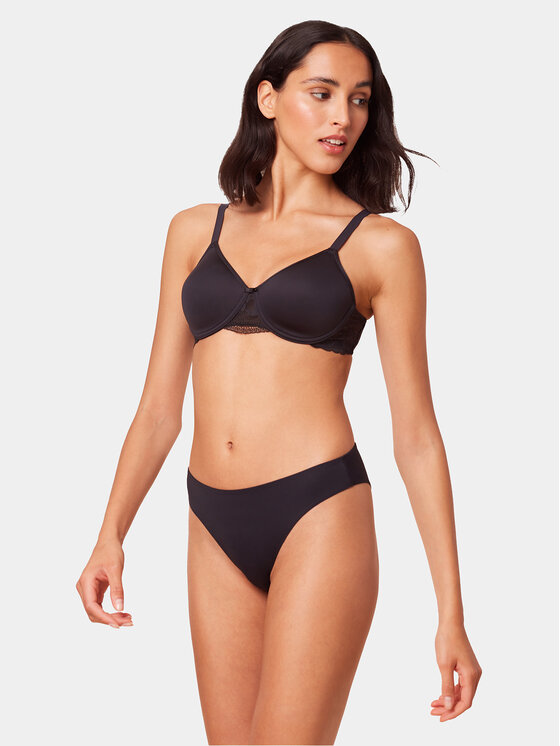 Triumph Triumph Biustonosz z fiszbiną Modern Lace 10215960 Czarny