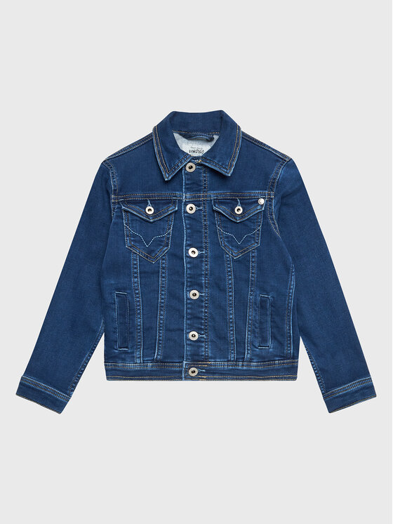 Pepe Jeans Pepe Jeans Džinsinė striukė Legendary PB401138 Tamsiai mėlyna Regular Fit