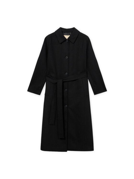 Trussardi Trussardi Płaszcz zimowy 0325A000428N033 Czarny Regular Fit