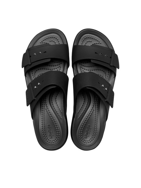 Crocs Crocs Natikači Brooklyn Sandal Lowwdg 207431 Črna