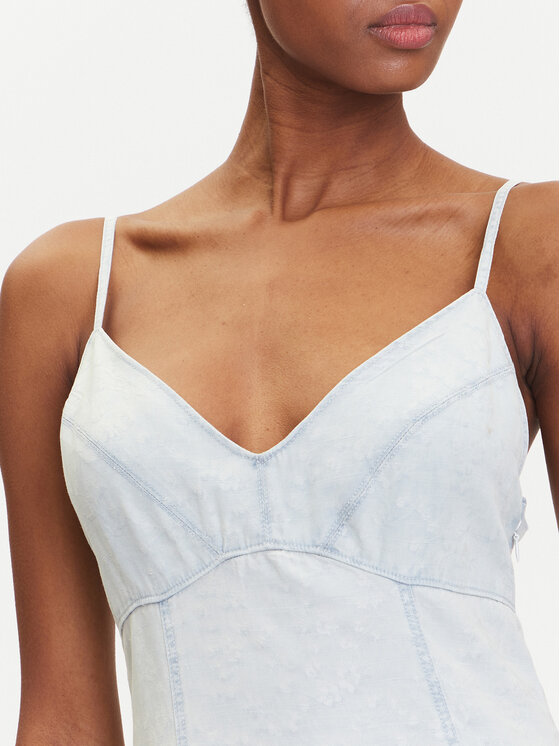 Guess Guess Rochie de zi W5GK44 D5N81 Albastru Regular Fit