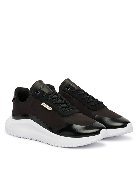 Calvin Klein Calvin Klein Sportcipők Eva Runner Lace Up Mat Mix YW0YW02016 Fekete