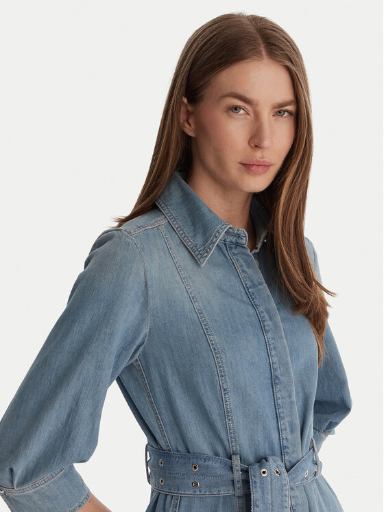 Marella Marella Sukienka jeansowa Giambo 2613221024 Niebieski Regular Fit