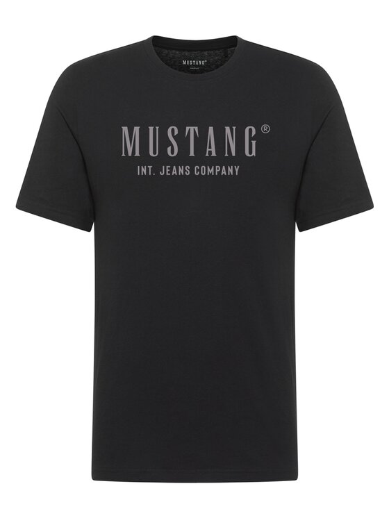 Mustang Mustang T-Shirt Style Alex Czarny Regular Fit