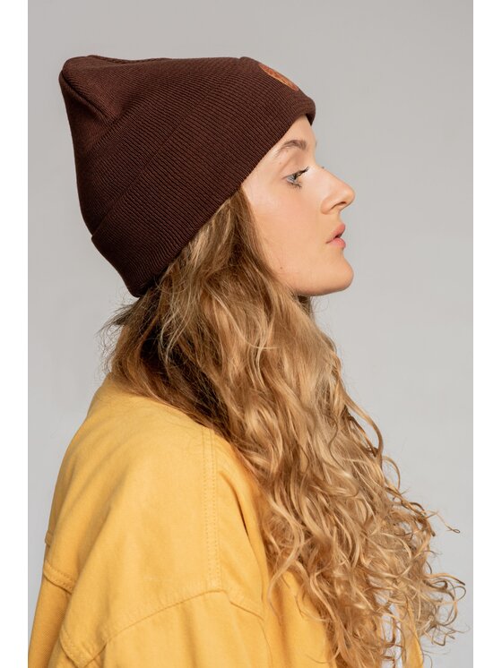Kabak Kabak Czapka klasyczna beanie Brązowy