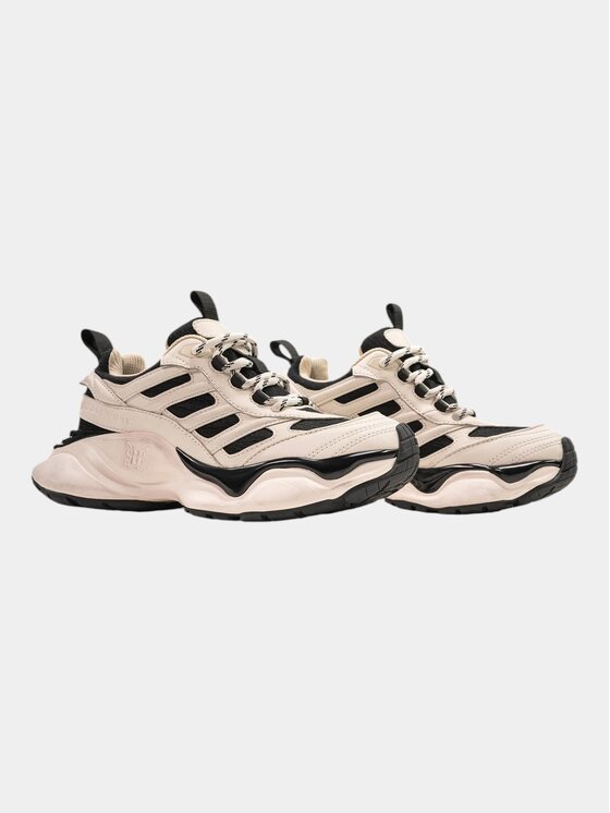 MADE BY SOCIETY MADE BY SOCIETY Sneakersy MBS 02 BEIGE/BLACK W - I15966 Czarny