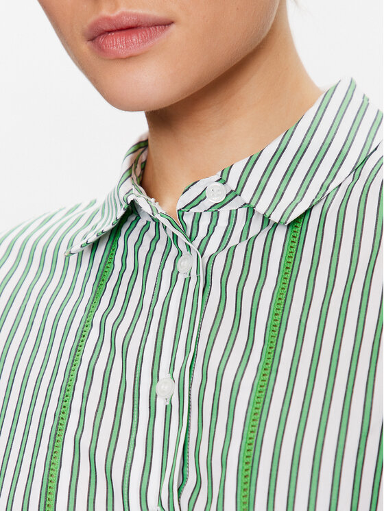Tommy Hilfiger Tommy Hilfiger Рокля тип риза WW0WW37955 Зелен Regular Fit