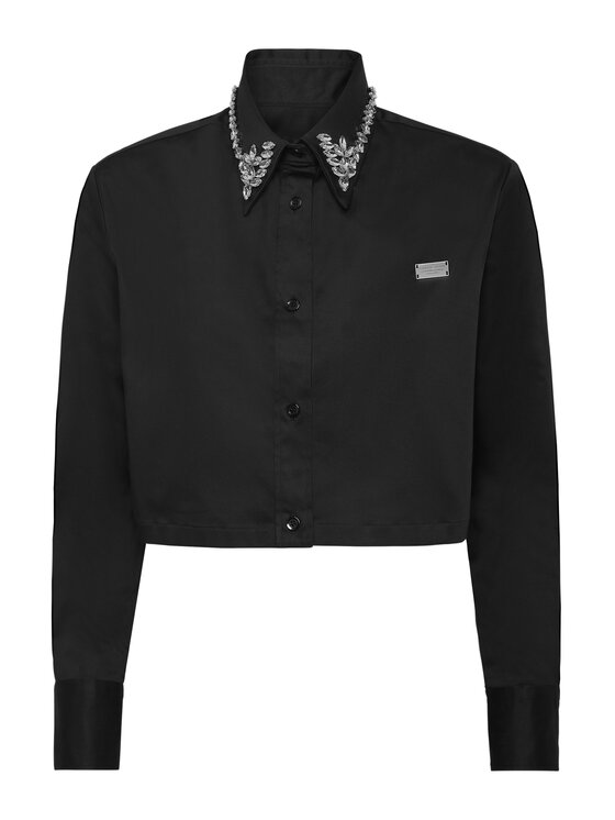 PHILIPP PLEIN PHILIPP PLEIN Koszula 23425 Czarny Fitted Fit