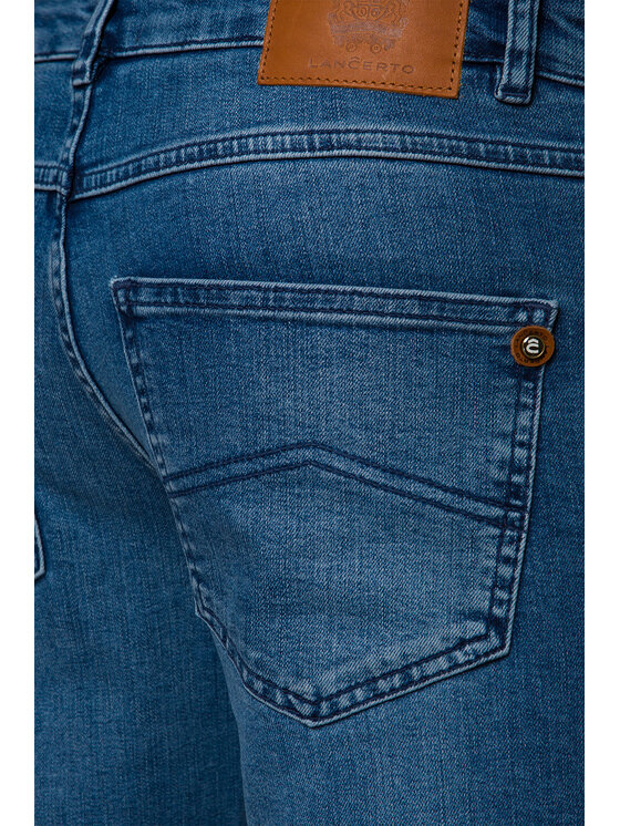 Lancerto Lancerto Jeansy Tucker Niebieski Slim Fit