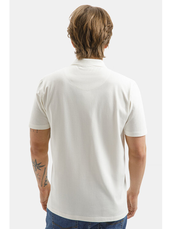 Cross Jeans Cross Jeans Polo 16175-028 Beżowy Regular Fit