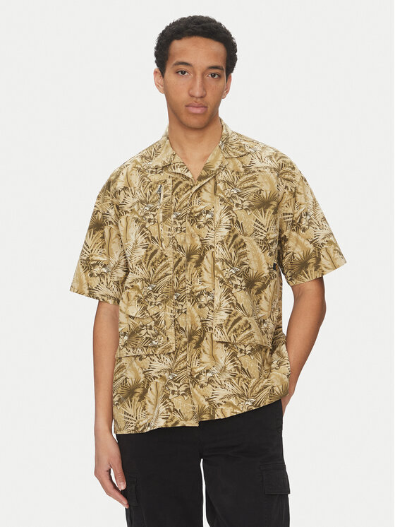 Alpha Industries Alpha Industries Košile Honolulu Safari 156139 Zelená Loose Fit