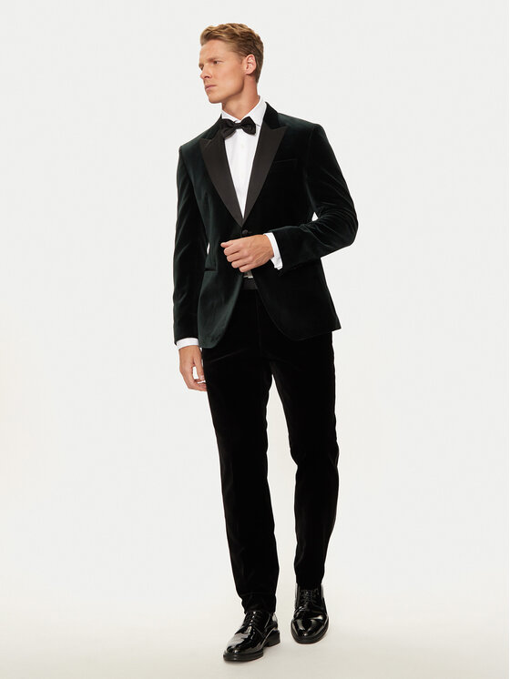 BOSS Boss Spodnie garniturowe H-Genius-Tux-244 50527948 Czarny Slim Fit