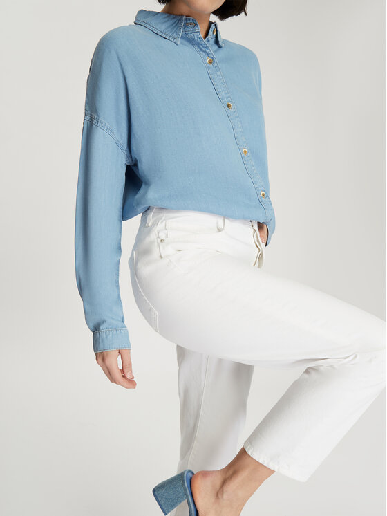 Cross Jeans Cross Jeans Jeansy C 4852-005 Biały