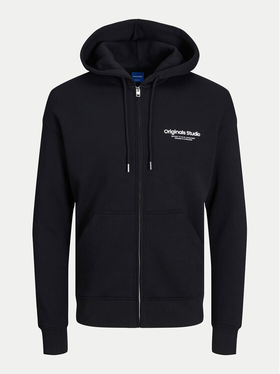 Jack&Jones Jack&Jones Majica dugih rukava Vesterbro 12241691 Crna Relaxed Fit