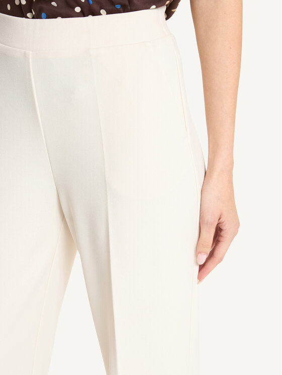 KMX KMX Spodnie materiałowe 809310009 Écru Flare Fit