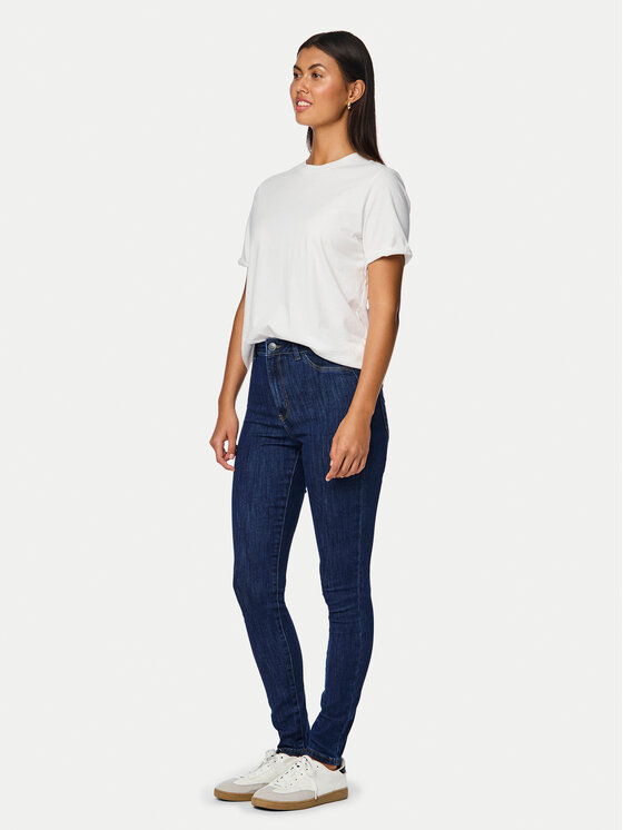 Pieces Pieces Jeans hlače Dea 17151022 Mornarsko modra Skinny Fit
