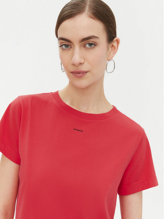 PINKO PINKO T-Shirt 100373 A228 Czerwony Regular Fit
