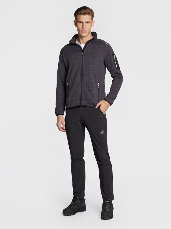 CMP CMP Флісовий реглан 3H60747N Сірий Regular Fit