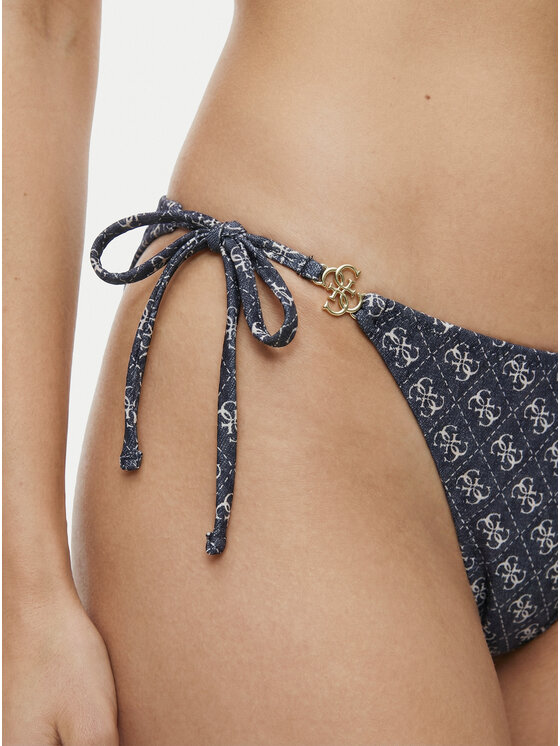 Guess Guess Bikini partea de jos E6GO29 KCBJ0 Bleumarin