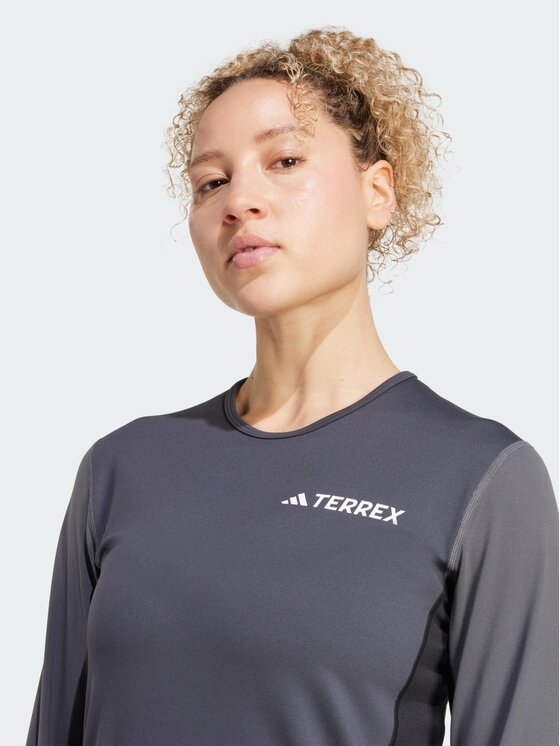 adidas adidas Koszulka techniczna Multi Synthetic Base Layer Szary Regular Fit