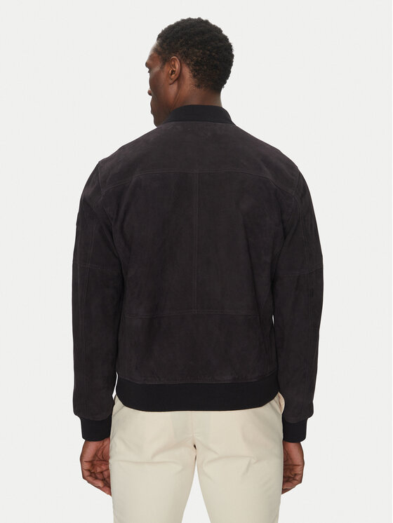 JOOP! JOOP! Lederjacke 17 Pios 80000774 Dunkelblau Regular Fit