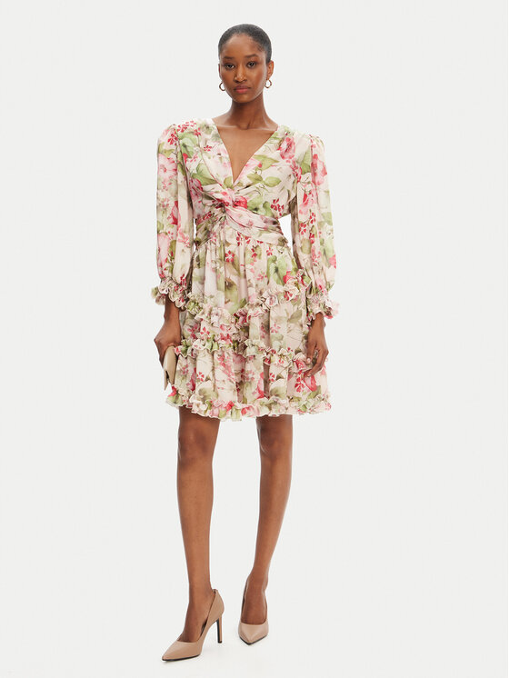 Babylon Babylon Sukienka koktajlowa S00874 Kolorowy Regular Fit