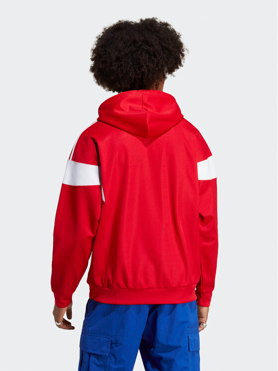 adidas adidas Bluza Adicolor Classics Cut Line Hoodie IB9945 Czerwony Loose Fit