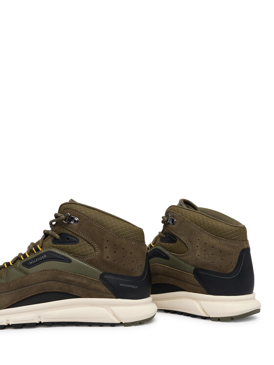 Tommy Hilfiger Tommy Hilfiger Sneakersy Wp Mix Chukka Runner FM0FM06022 Kaki