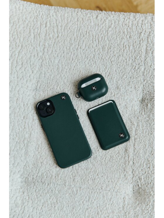 napo gloves napo gloves Etui na karty kredytowe iPhone 13, 14, 15, 16 Zielony